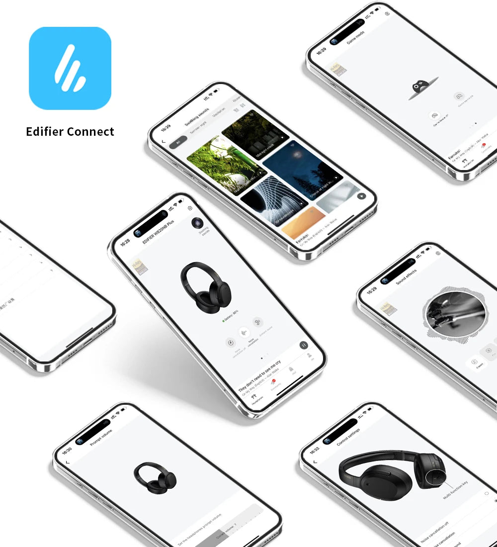 Sonivax by Edifier W820NB Plus Bluetooth 5.2 Kopfhörer – Hybrid Noise Cancelling